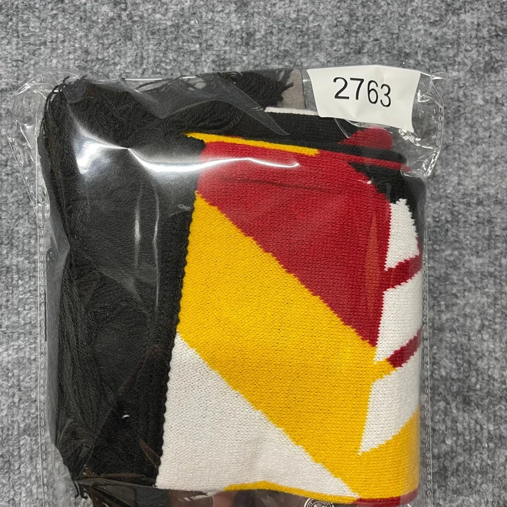 Adidas Germany DFB Scarf White Black Red Yellow Soccer Fan Gear KC6688 NEW